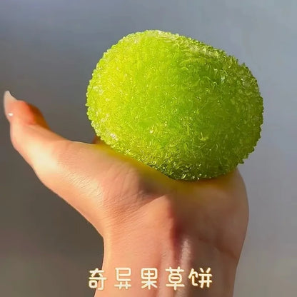 Slushy Bayberry Stress Ball Squishy Toy Shapeable Non-rebound Fidget Toys ASMR Slushy Squeeze Ball Anti Stress Rustling Sound