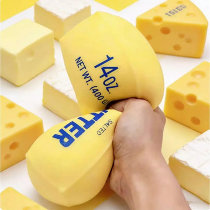 Squishy Soap Anti-Stress Toy Simulated Butter Stress-Relieving Fidget Ball for Relaxation Birthday Party Favor Gift