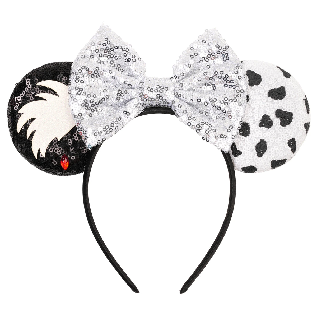 New Christmas Halloween Mouse Ears Headband Cartoon Sequin Bows Headband Birthday Party Princess Cosplay Costume For Women Adult