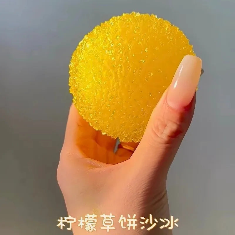 Slushy Bayberry Stress Ball Squishy Toy Shapeable Non-rebound Fidget Toys ASMR Slushy Squeeze Ball Anti Stress Rustling Sound