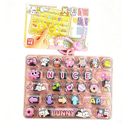 Mini Keyboard Fidget Clicker – 26-Key Pocket Toy