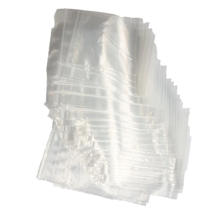 100Pcs Reclosable Clear Plastic Packaging Bags Strong Poly Zip Locks Baggies Grip Self Seal Resealable Baggy For Candy Packing