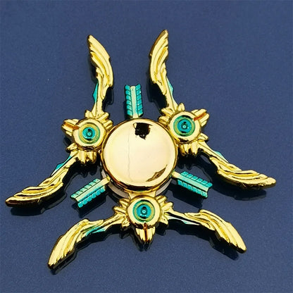 Fidget Spinner Anime Game Cartoon Fingertip Gyroscope Metal Zinc Alloy Mute Hand Spinner Smooth Electroplate Stress Relief Toys