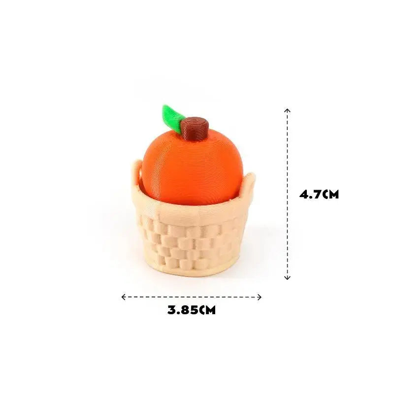 Fidget Clicker Decompression Toy 3D Printed Cute Fruit Shape Creative Anti-Stress Sensory Toy for Kids Adults Stocking Stuffer