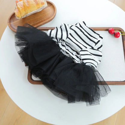 Halloween Costumes Dresses For Dog Elegant Pet Vest With Tutu Skirt Autumn Winter Girl Female Pet Toy Poodle Small Breeds Cat