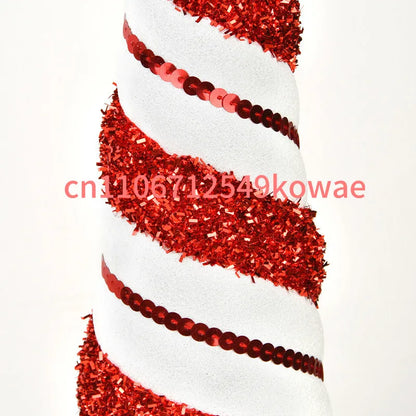 Christmas Decorations: Conical Tree Tower, Plastic V-shaped Tabletop Decoration, Window Display Coffee Shop Atmosphere