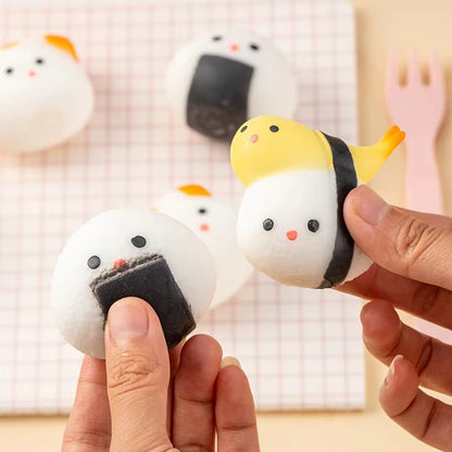 Sushi Squishy Food Simulation Toy Soft Sensory Squeeze Anti Stress Ball Mochi Squishy Abreact Vent Toy Party Gift Bag Stuffers