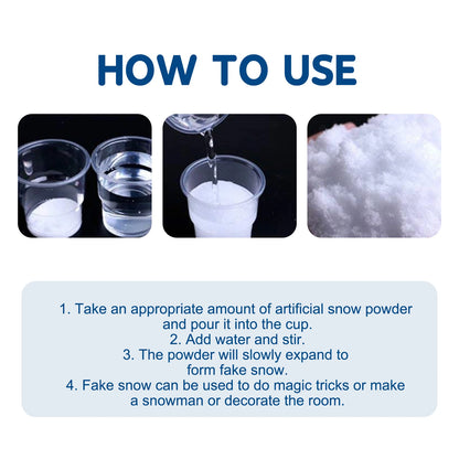 Artificial Snow - Snowscape Window Dressing for Winter Christmas Atmosphere, Indoor Shooting Fake Snow