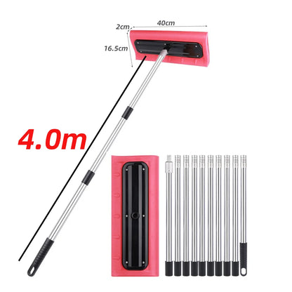 2-4m Snow Roof Rake with No-Scratch Head Foam Snow Broom Winter Snows Removal Tool Time Saving For Windshields Solar Panels
