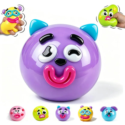 New Smushers Squishy, Curiosities Dog Face Swap Squishy Toy, Soft Moldable Cute Slow Rise Squeeze Toy, Stress Rela Relief Toy