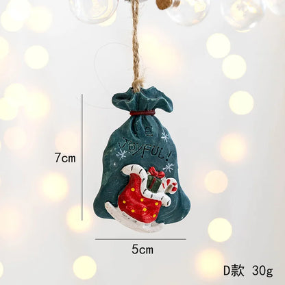 2022 Christmas Tree Decorations Christmas Resin Pendant Ornaments Home Decor DIY Kids Toys Gifts DIY Handmade Jewelry