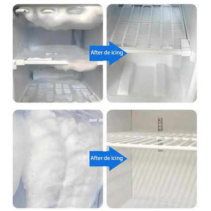Multi-Functional Snow Ice Removal Spray, Quick Thawing, Instant Frost Removal, Long-Lasting Anti-Ice, for Car Windshield, Fridge