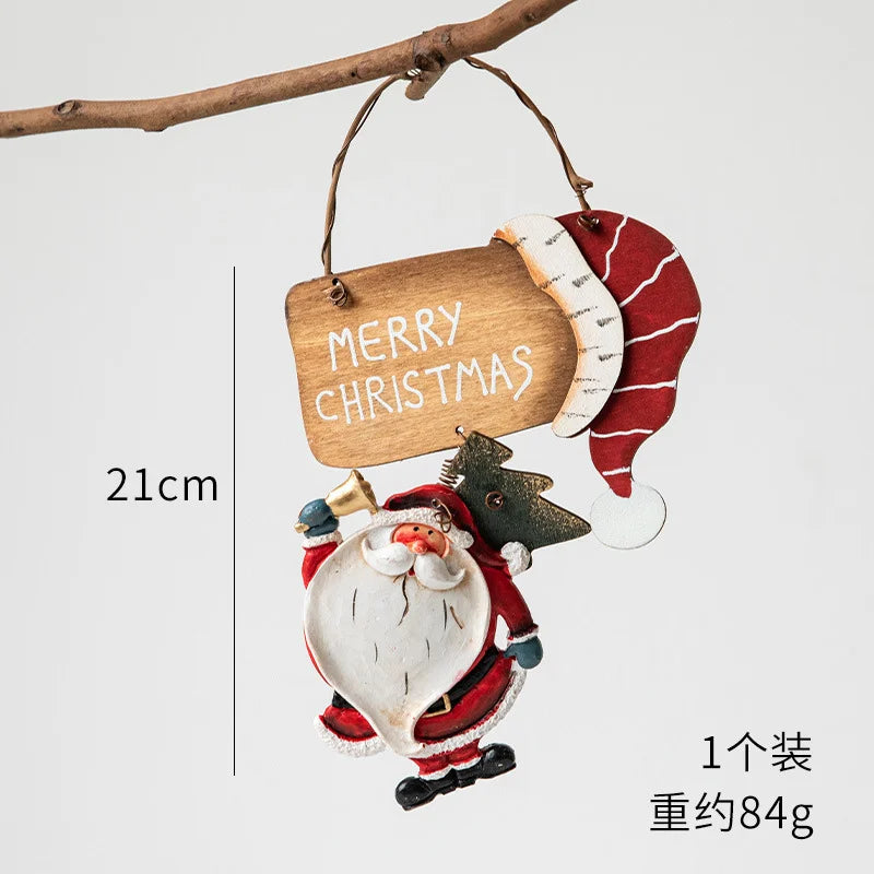 2022 Christmas Tree Decorations Christmas Resin Pendant Ornaments Home Decor DIY Kids Toys Gifts DIY Handmade Jewelry