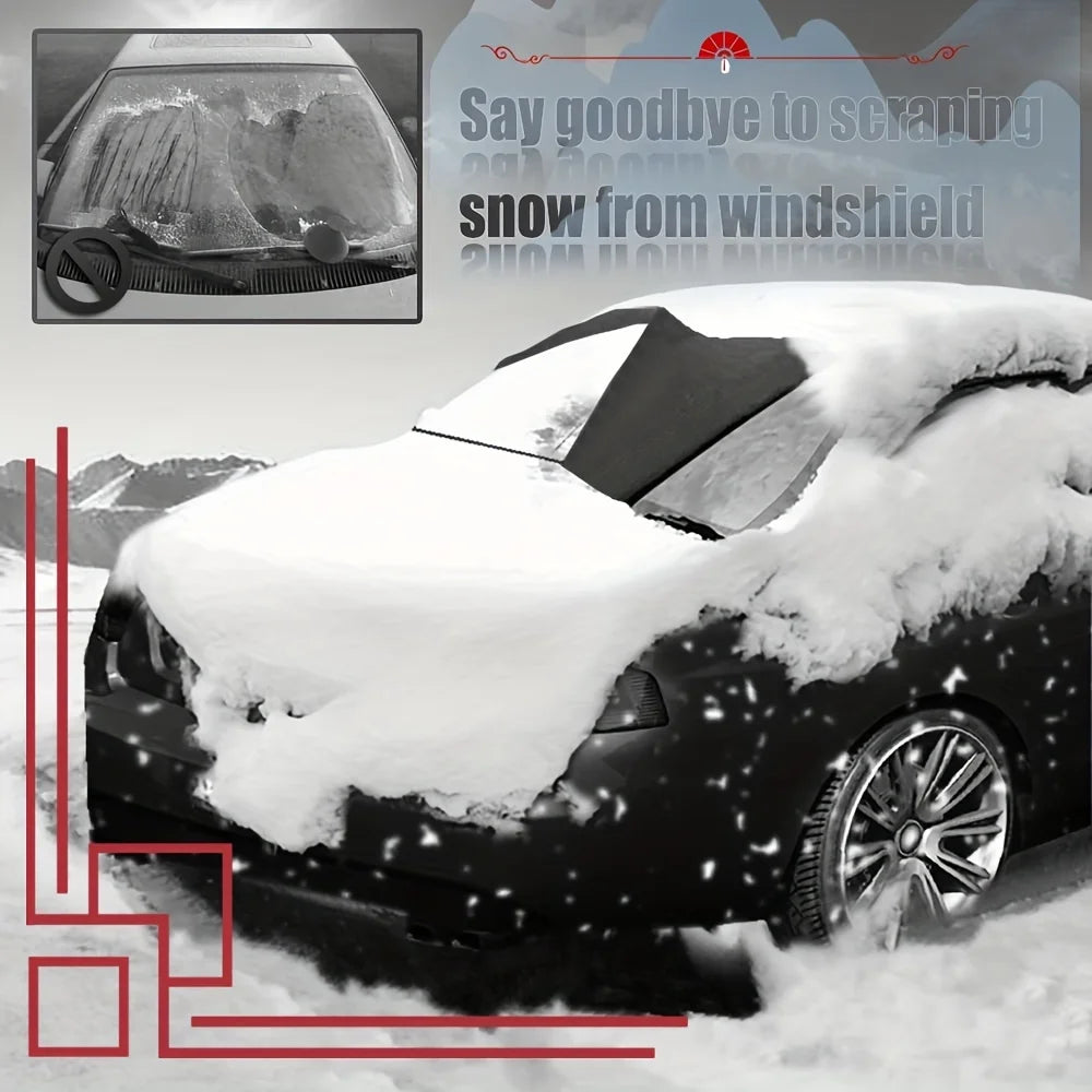 Car Winter Rear Window Snow Shield, Rear Windshield Snow Cover, Quickly Removes Snow, Prevents Ice, Frost, and Snow from Accumulating, Convenient Storage, Does Not Take up Space