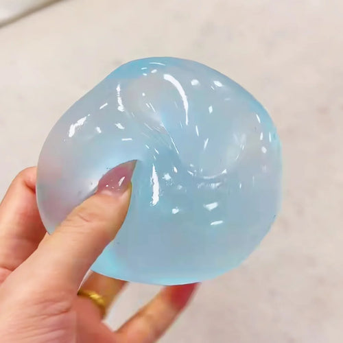 Transparent Maltose Squishy Balls – Slow-Rise Sensory Fidget
