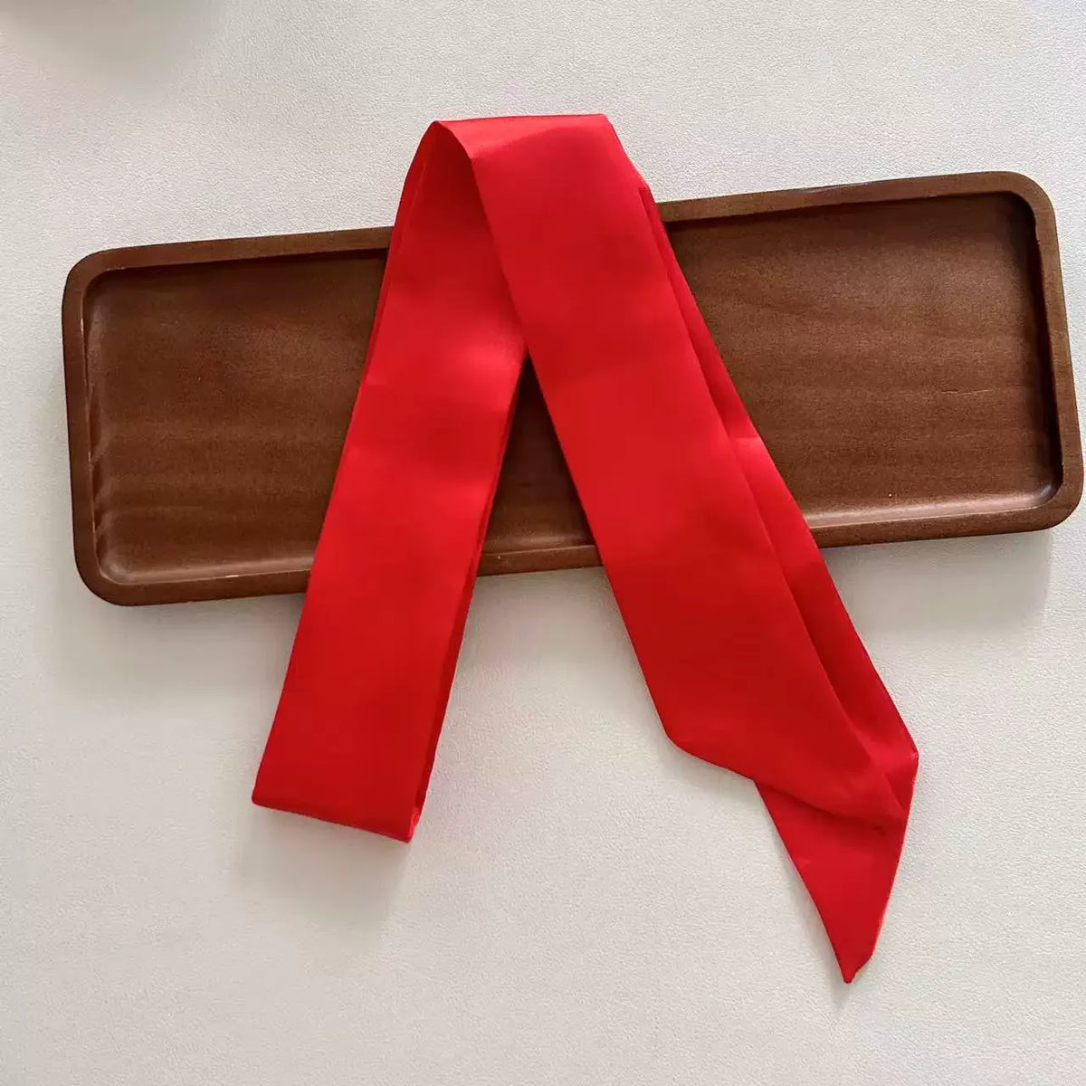 4.5x100cm Long Skinny Hair Scarf Women Imitation Silk Satin Headband Cute Neckerchief Solid Colors Ladies Fashion Bag Scarves