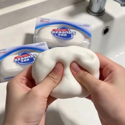 Super Soft Soap Squishy White Pink Blue Simulated Soap Stress Relief Squeeze Fidget Toy Moldable Slow Rebound Adults Party Gifts