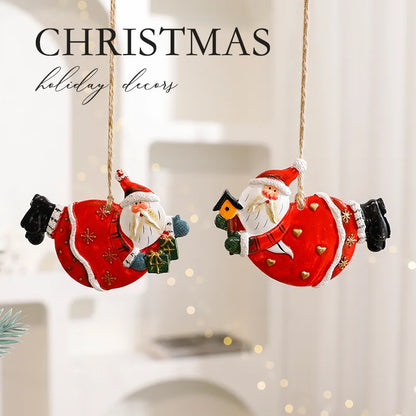 Christmas Tree Decorations Christmas Resin Pendant Ornaments Home Decor DIY Gifts DIY Handmade Jewelry