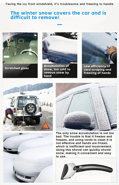 2pc uses this car snow removal shovel to solve the problem of car snow making. Car de icing and snow removal device