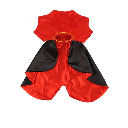 Stand-collar Halloween Pet Costume Comfortable Adjustable Cat Cosplay Cloak Soft Fabric Pet Supplies Kitten Puppy Dress Party