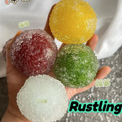 Slushy Bayberry Stress Ball Squishy Toy Shapeable Non-rebound Fidget Toys ASMR Slushy Squeeze Ball Anti Stress Rustling Sound