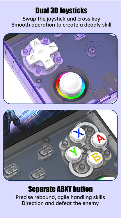 R36 Ultra X Retro Handheld Video Game Console Open Source Linux System with 4.5 Inch IPS Screen Portable Gaming Device