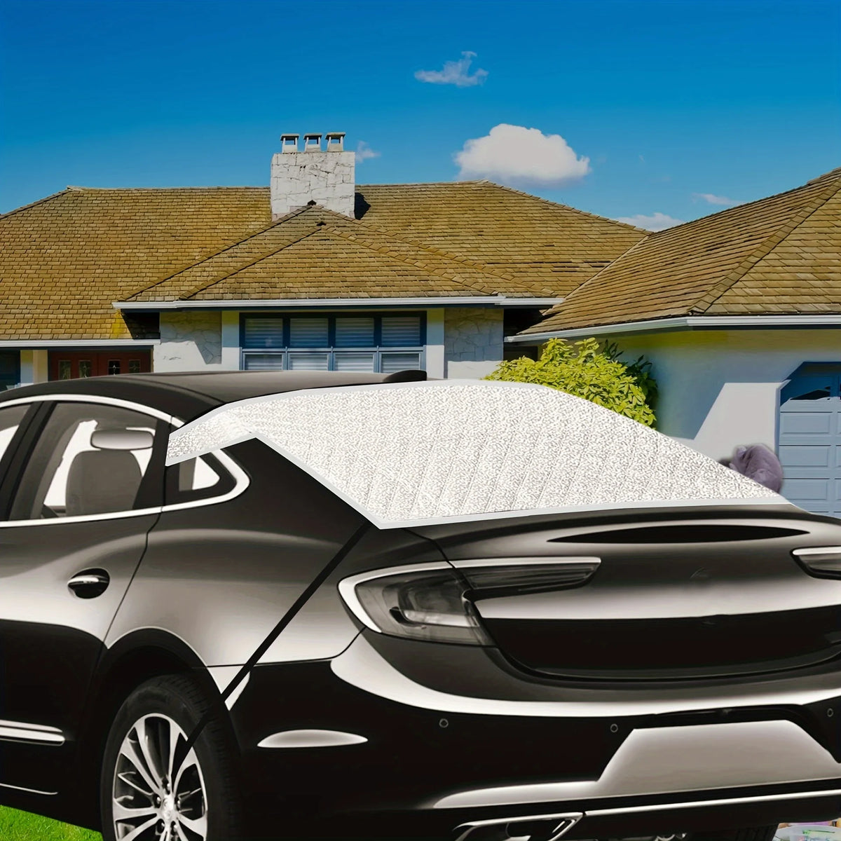 Car Winter Rear Window Snow Shield, Rear Windshield Snow Cover, Quickly Removes Snow, Prevents Ice, Frost, and Snow from Accumulating, Convenient Storage, Does Not Take up Space
