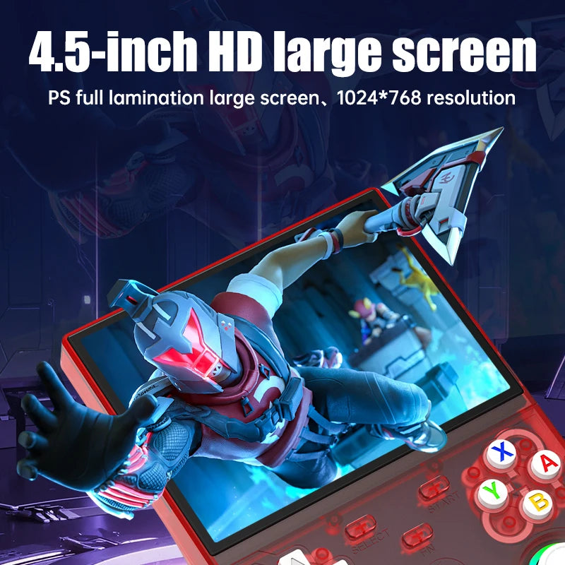 R36 Ultra X Retro Handheld Video Game Console Open Source Linux System with 4.5 Inch IPS Screen Portable Gaming Device