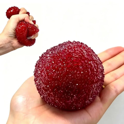 Slushy Bayberry Stress Ball Squishy Toy Shapeable Non-rebound Fidget Toys ASMR Slushy Squeeze Ball Anti Stress Rustling Sound