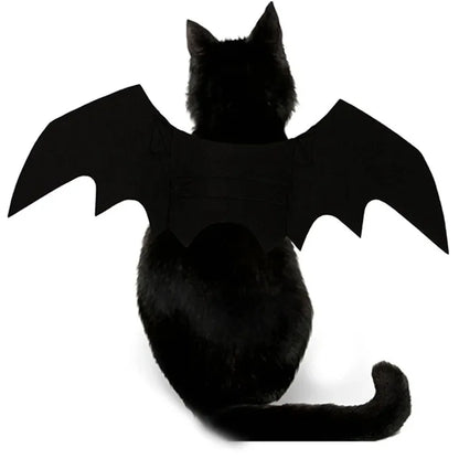 Halloween Cute Pet Clothes Black Bat Wings Harness Costume Cosplay Cat Kitten Dog Puppy Dress Kawaii Pet Clothes Party Gift