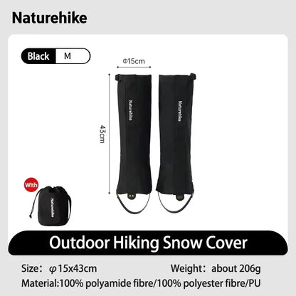 Naturehike Outdoor Trekking Snow Leggings Waterproof Snow Boot Shoe Cover Adjustable Warm Foot Cover Skiing Climbing Snowshoeing