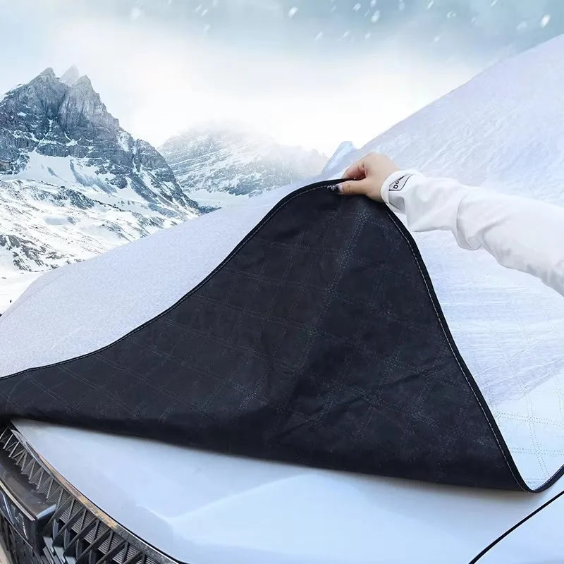 Enlarge Car Snow Cover Winter Windshield Snow Shield Windproof Waterproof Car Window Ice Cover Universal for Suv Sedan