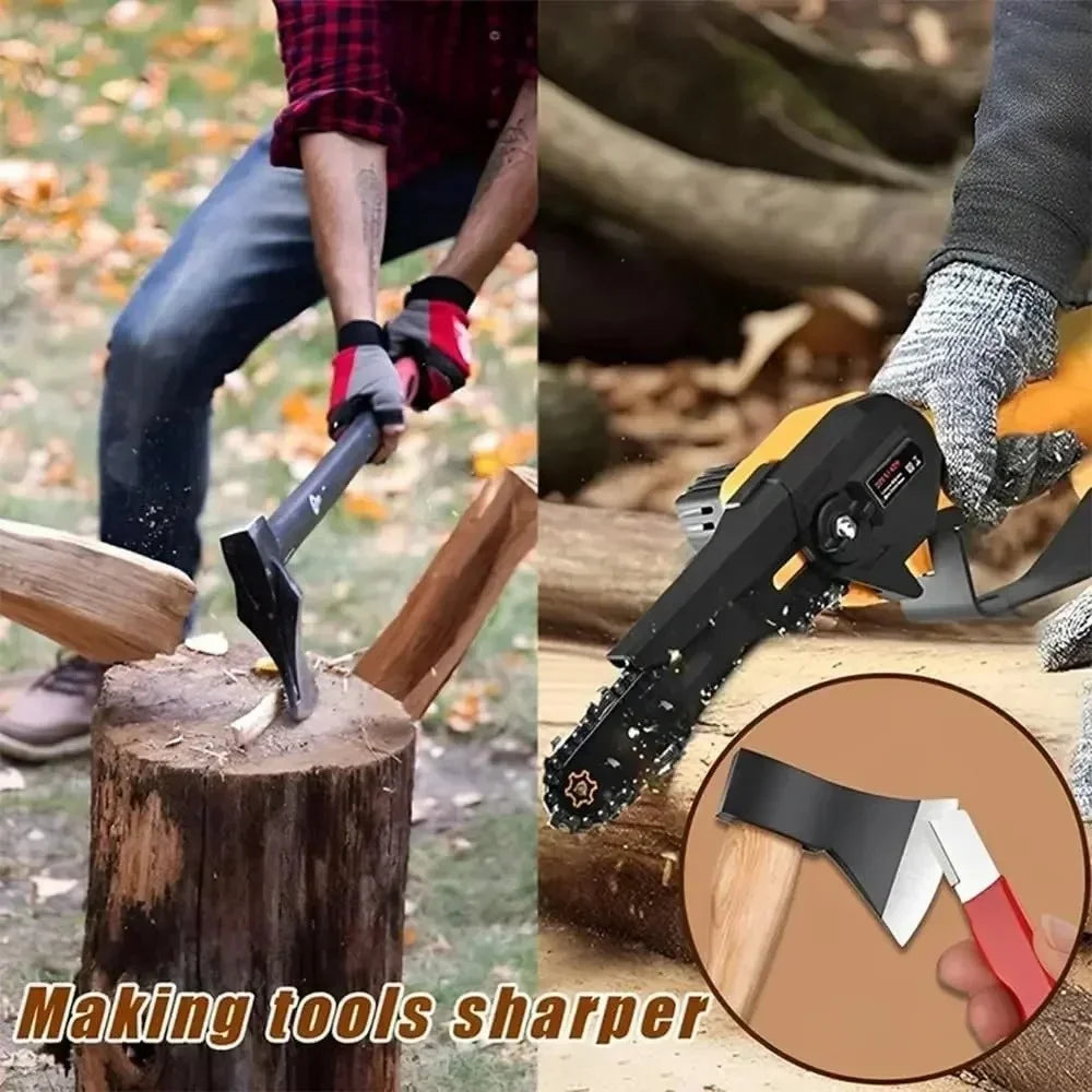 Tungsten Diamond Ceramic Sharpening Stone Professional Knife Scissor Sharpener for Kitchen Garden All Blades Shears Cutting Tool
