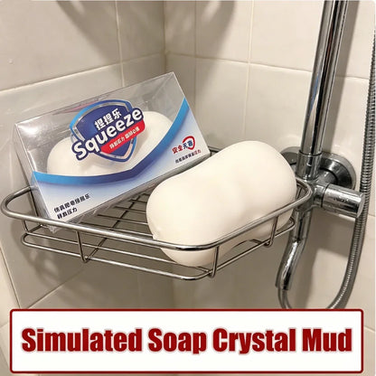 Squishy Soap Stress-Relief Fidget Toy Soft Simulated Soap Squeeze Toy Anti-Anxiety Slow Rebound Relaxing Toy Decompression Gift
