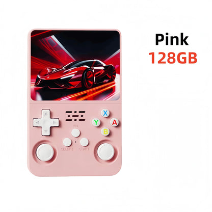 Retro R36S Portable Pocket Handheld Video Game Console, 3.5" IPS Screen, 128GB Storage, Linux System Retro Gaming Player