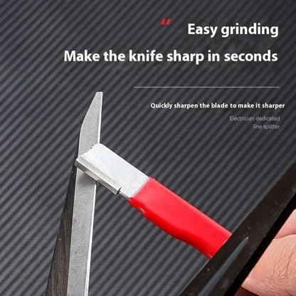 Tungsten Diamond Ceramic Sharpening Stone Professional Knife Scissor Sharpener for Kitchen Garden All Blades Shears Cutting Tool