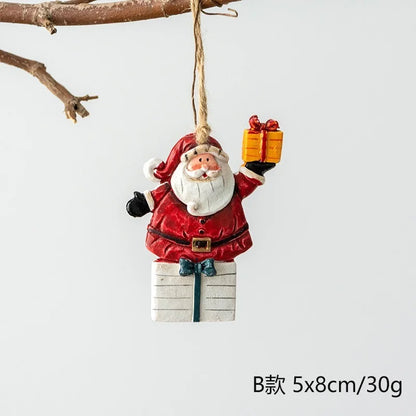 2022 Christmas Tree Decorations Christmas Resin Pendant Ornaments Home Decor DIY Kids Toys Gifts DIY Handmade Jewelry
