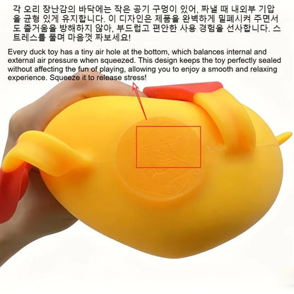 Squishy Duck Goose Stretch Fidget Toy, Cute Animal Vent Squeeze Toy, Antistress Decompression Gift for All Ages