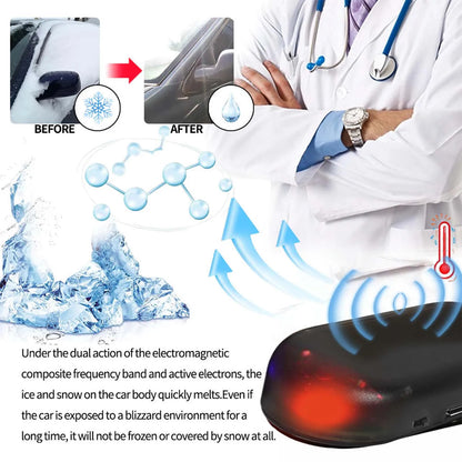 Rayhong Car Snow Removal Tool Mini Portable Fast Glass De-Icing Device Snow Melting