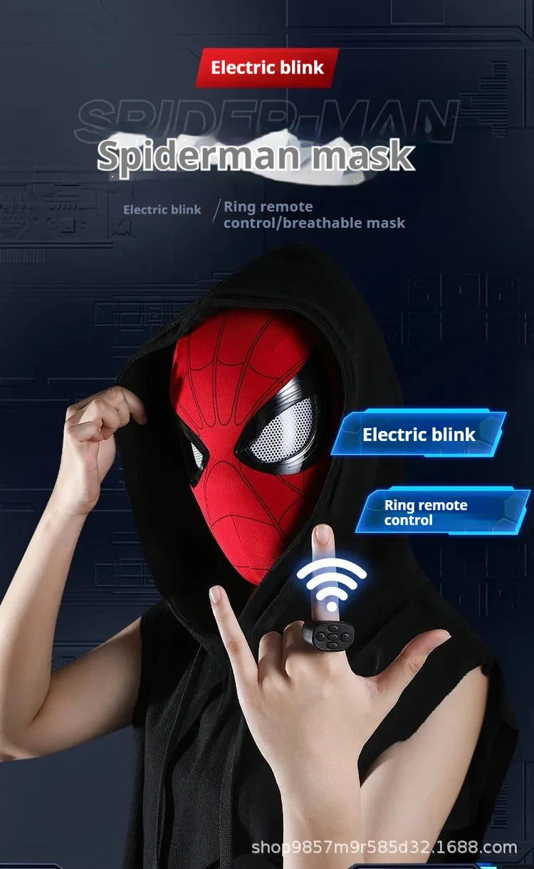1:1 Wearable Electronic Cosplay Mask Remote Control Movable Eyes Headgear Decor Collectible Toy Gift For Adult Cosplay Hobbyists