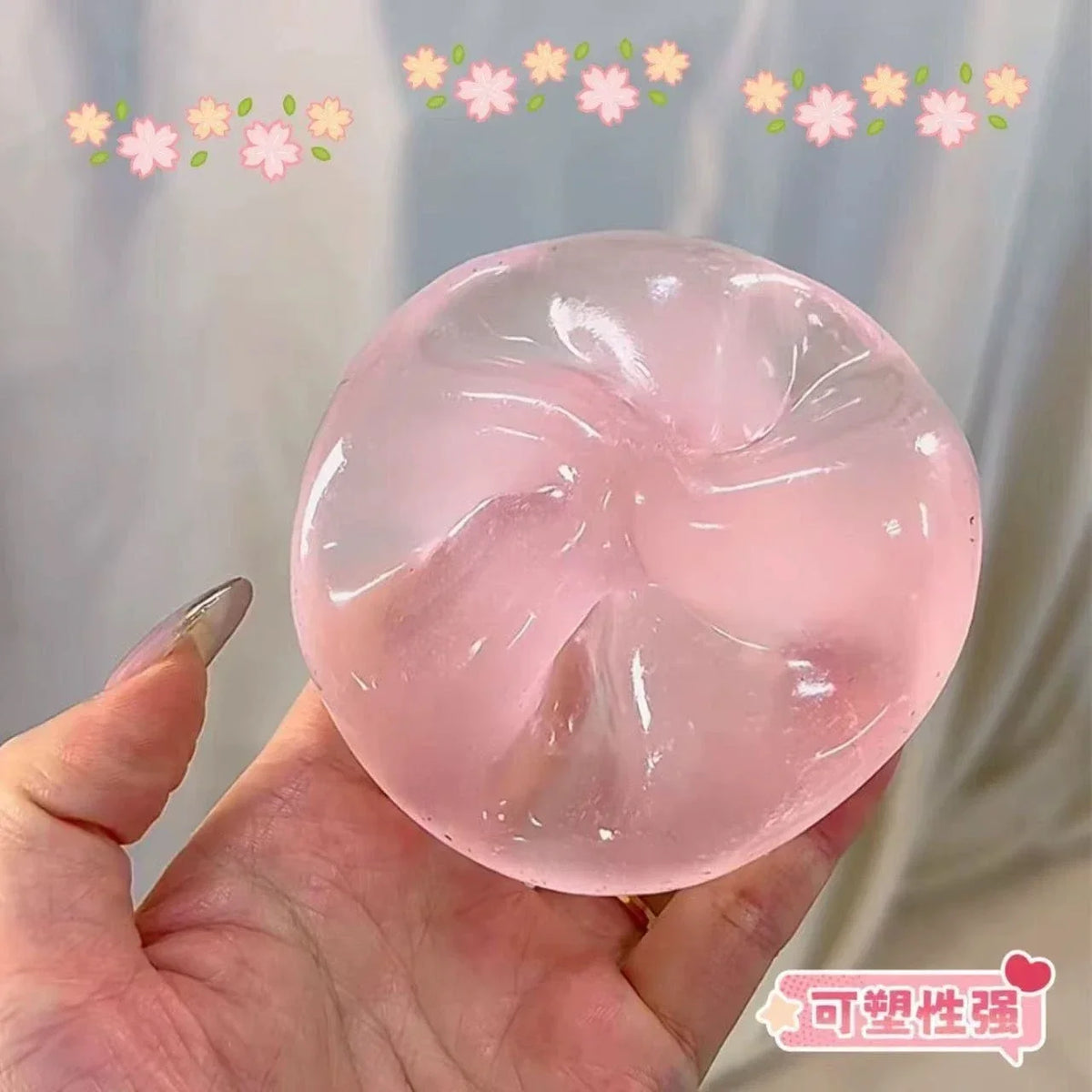 A1 Maltose Squishy Toys Anti Stress Sensory Fidgets Toy Soft Simulated Transparent Blue Maltose Slow-rebound Decompression Toy