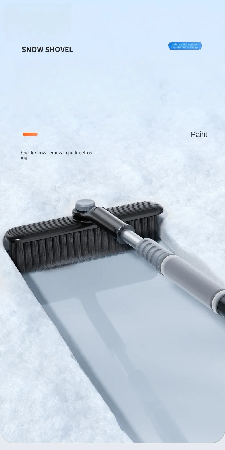 Snow Ice Scraper Snow Brush Shovel Removal Brush Car Vehicle for the Car Windshield Cleaning Scraping Tool Winter Tool