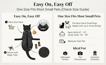 Halloween Party Pet Headless Horseman Pet Costume Spooky 3D Horse Riding Illusion Realistic Dark Rider Cosplay Outfit for Photos