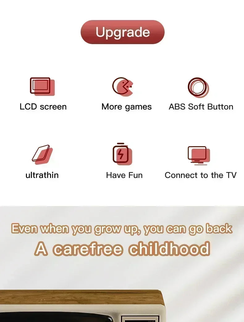 Retro G5 Portable Handheld Game Console 3 0Inch Screen 500 Classic Games Macaron Color 1020mAH Rechargeable Battery Gamepad