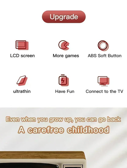 Retro G5 Portable Handheld Game Console 3 0Inch Screen 500 Classic Games Macaron Color 1020mAH Rechargeable Battery Gamepad