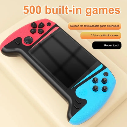 Q21 Retro Handheld Arcade Game Console, 3.5‑Inch HD Screen Dual Joystick, TV Connectable Portable Vintage Gaming Console for Chi
