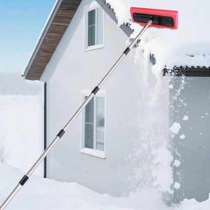 Snow Roof Rake with No-Scratch Head Foam Snow Broom Winter Snows Removal Tool Time Saving For Windshields Solar Panels