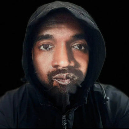 Cosplay 3D Printed Kanye Mask Stretch Mesh Full Face Mask Men Women Role Play Headdress Halloween Masquerade Balaclava Headdress