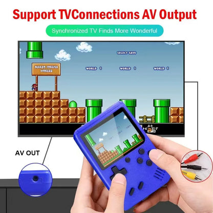 New Retro Mini Handheld Game Console 8-Bit Portable Game Player, Classic Gaming Device Support AV Output