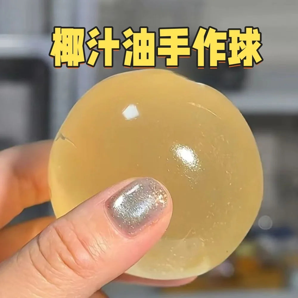 Transparent Maltose Squishy Balls – Slow-Rise Sensory Fidget